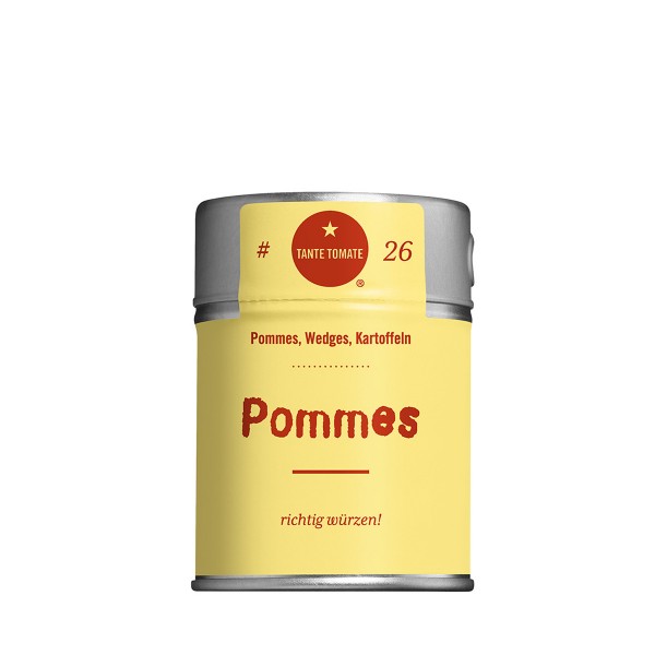 Pommes - Gewürzzubereitung - Für Pommes, Wedges und Kartoffeln - 60g Streuer