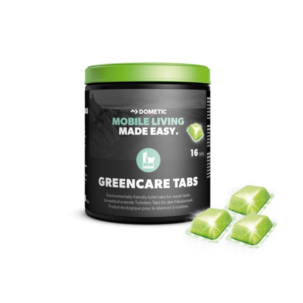 DOMETIC GreenCare Tabs - 16 Stück - Zusatz für Fäkalientank gegen Geruch - umweltschonend